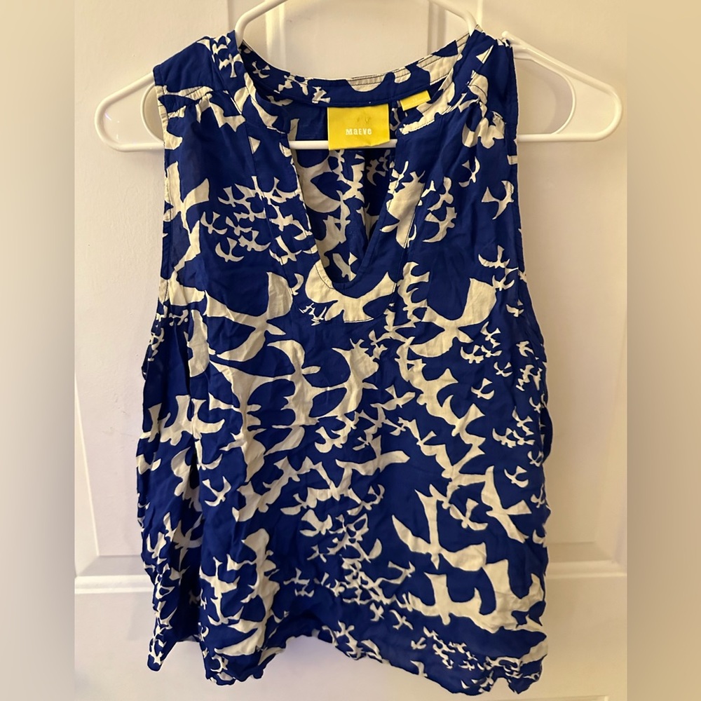 Maeve size 12 tank. Royal and white.